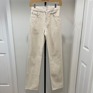 Zara - High Rise Straight-Leg Jeans